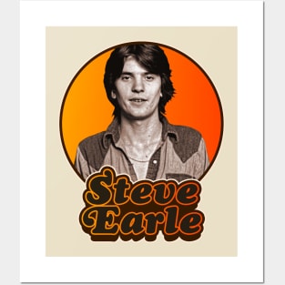 Retro Steve Earle Tribute Posters and Art